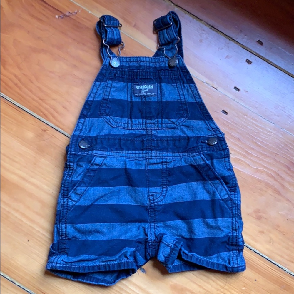 SALE 3/$24 OshKosh B’Gosh Blue Striped Overalls